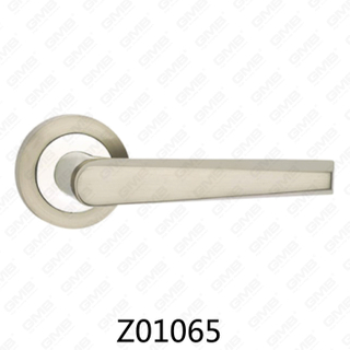 Zamak zinklegering aluminium rozet deurklink met ronde rozet (Z01065)