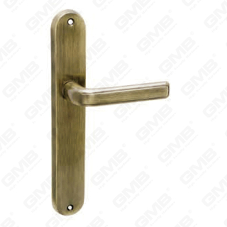 Deurklink trek houten deur hardware handgreep slot deurgreep op bord voor de lockset van de stel door zinklegering of stalen deurplaatgreep (0364)