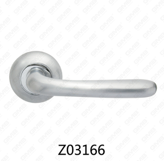 Zamak zinklegering aluminium rozet deurklink met ronde rozet (Z02166)