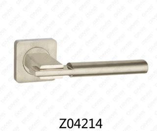 Zamak zinklegering aluminium rozet deurklink met ronde rozet (Z04214)
