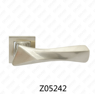 Zamak zinklegering aluminium rozet deurklink met ronde rozet (Z05242)