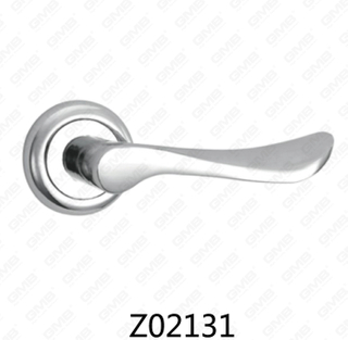 Zamak zinklegering aluminium rozet deurklink met ronde rozet (Z02131)